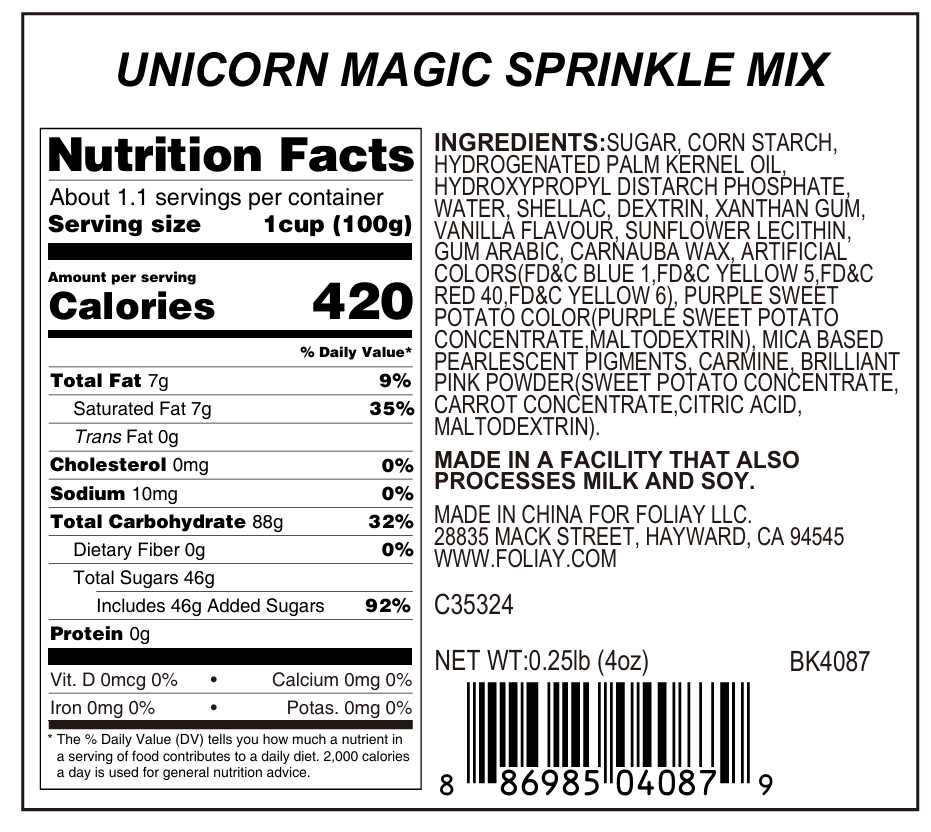 Unicorn Magic Sprinkle Mix