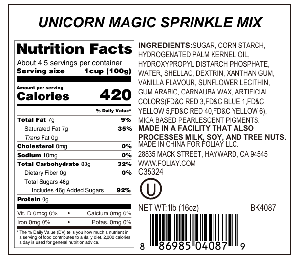 Unicorn Magic Sprinkle Mix