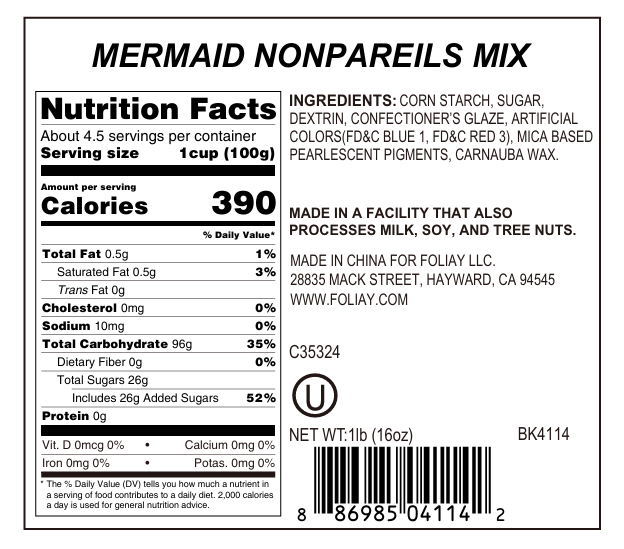 Mermaid Nonpareils Mix