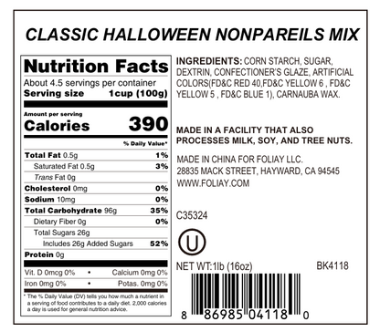 Classic Halloween Nonpareils Mix