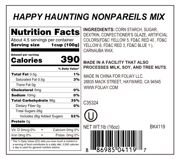 Happy Haunting Nonpareils Mix