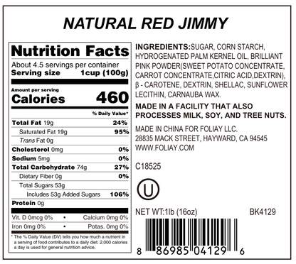 Natural Red Jimmies Sprinkles