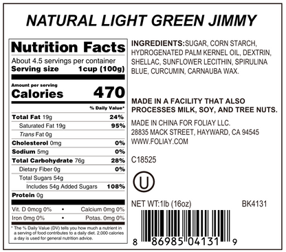 Natural Light Green Jimmies Sprinkles