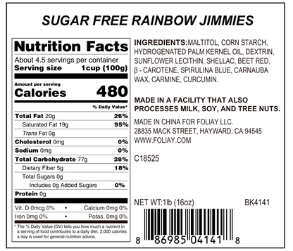 Sugar Free Rainbow Jimmies Mix