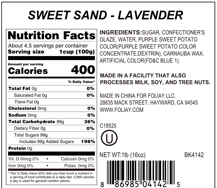 Lavender Sanding Sugar Sprinkles
