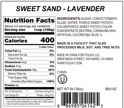 Lavender Sanding Sugar Sprinkles