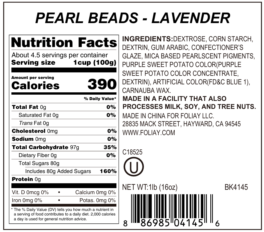 Lavender Sugar Pearls