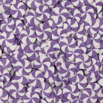 Purple & White Swirl Edible Cake Decoration
