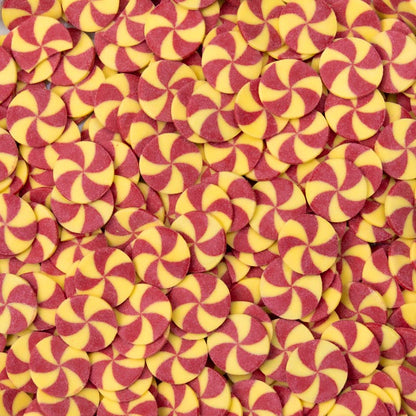 Red & Yellow Swirl Edible Cake Decoration