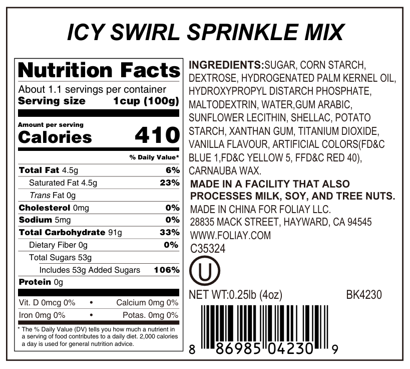 Icy Swirl Sprinkle Mix