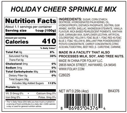Holiday Cheer Sprinkle Mix