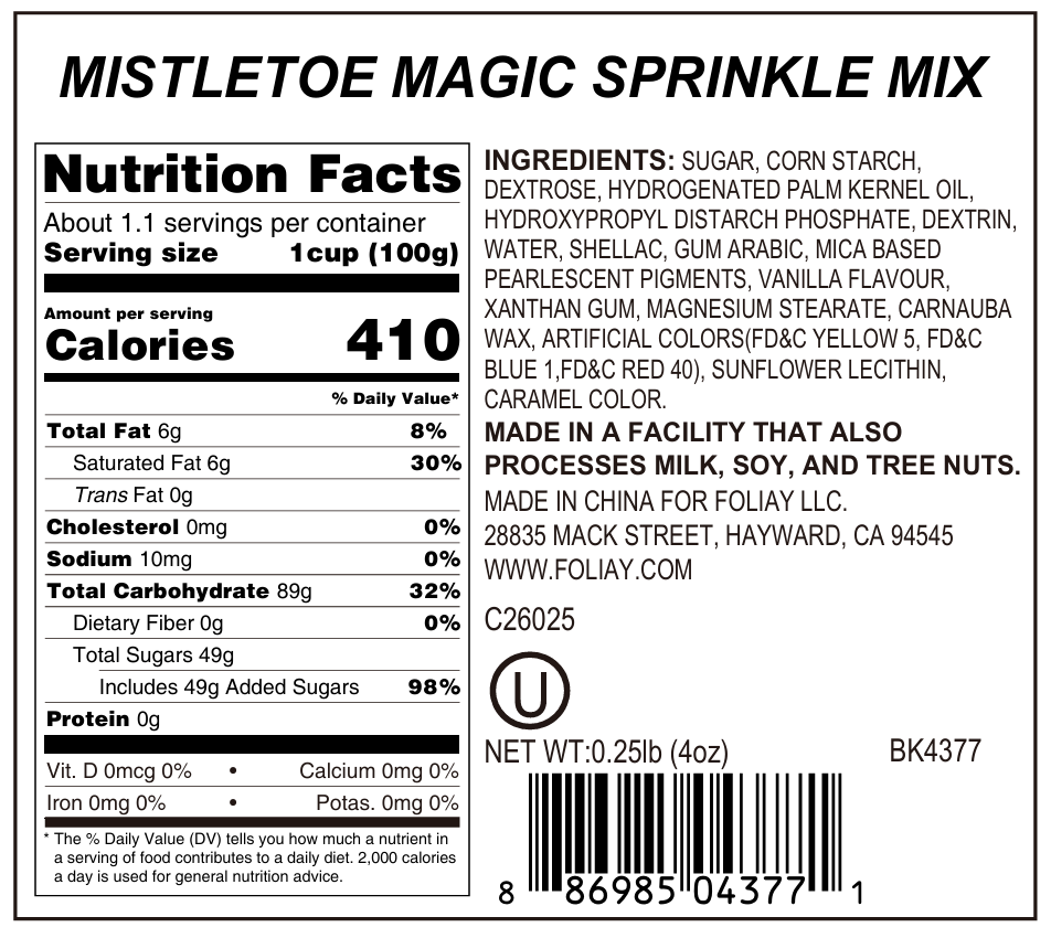 Mistletoe Magic Sprinkle Mix