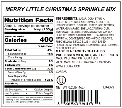 Merry Little Christmas Sprinkle Mix