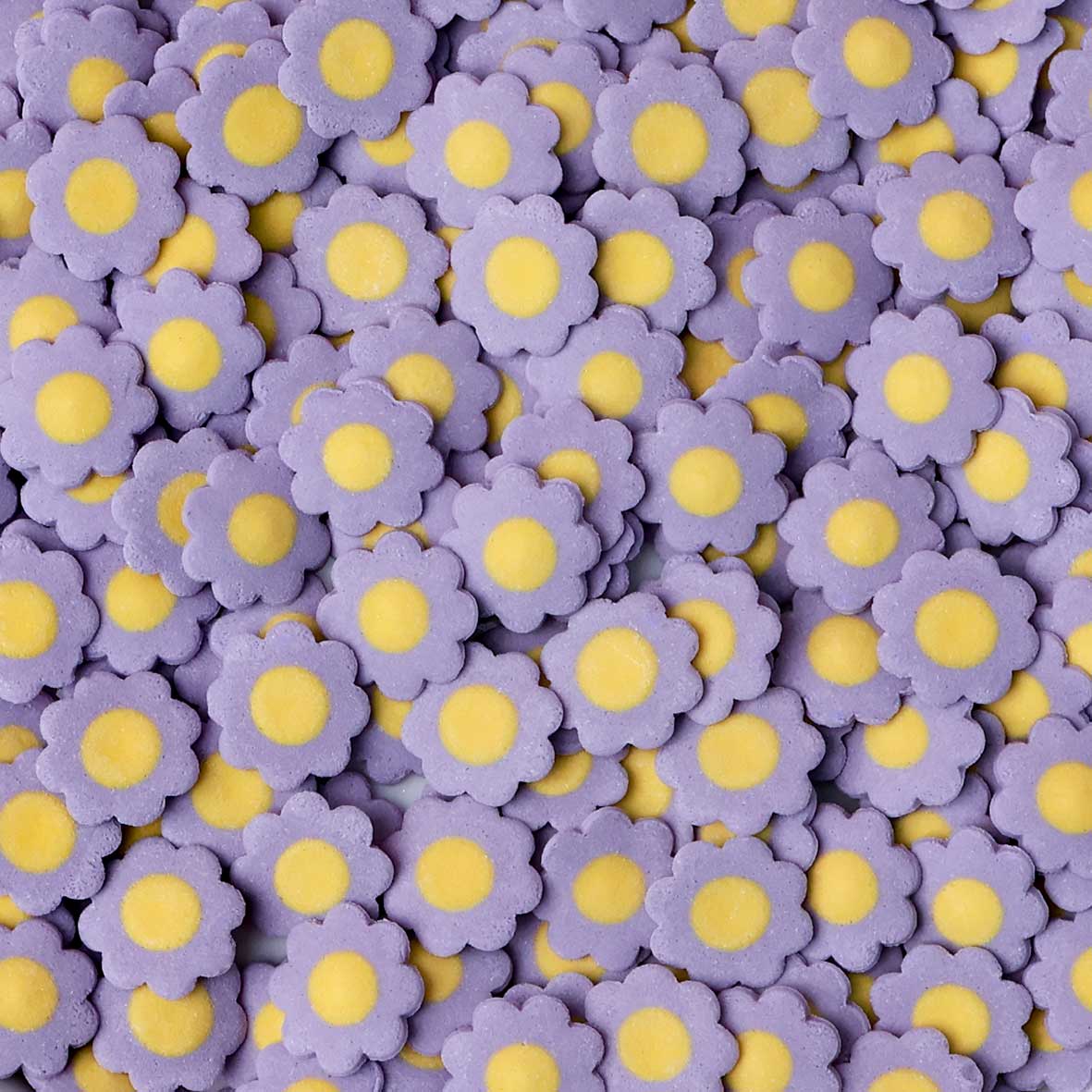 Purple Daisy Edible Cake Decoration