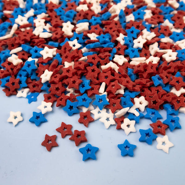 Red, White & Blue Stars Quin Sprinkles