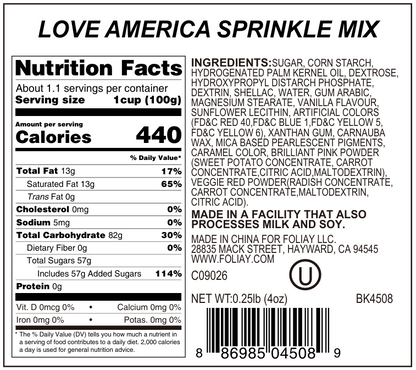 Love America Sprinkle Mix