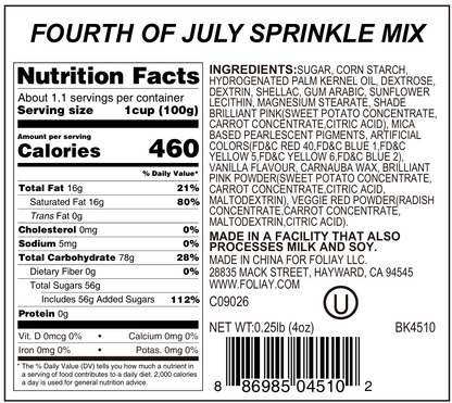 Fourth Of July Sprinkle Mix