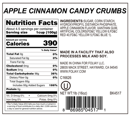 Apple Cinnamon Crumb Topping