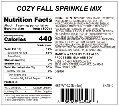 Cozy Fall Sprinkle Mix