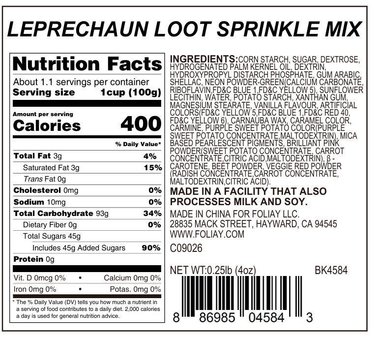 Leprechaun Loot Sprinkle Mix