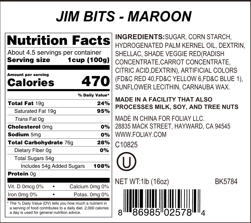 Maroon Jimmies Sprinkles