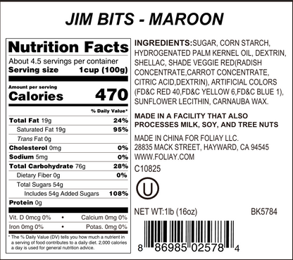 Maroon Jimmies Sprinkles