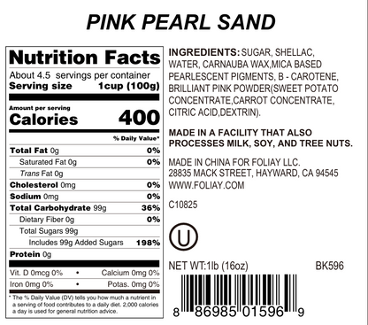Pink Sparkling Sanding Sugar Sprinkles