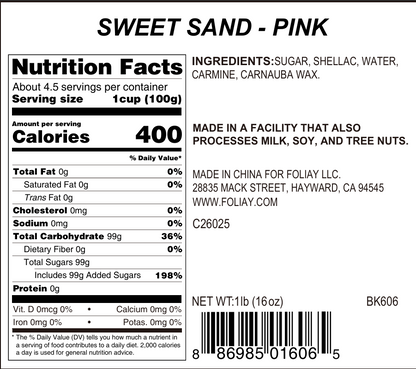Pink Sanding Sugar Sprinkles