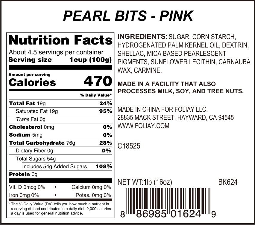 Pink Pearlized Jimmies Sprinkles