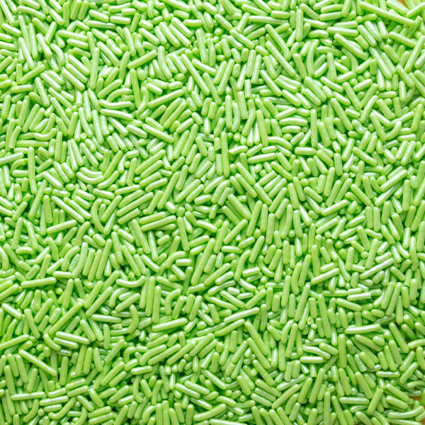 Green Pearlized Jimmies Sprinkles 10lb
