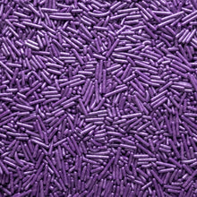 Load image into Gallery viewer, Purple Pearlized Jimmies Sprinkles 10lb
