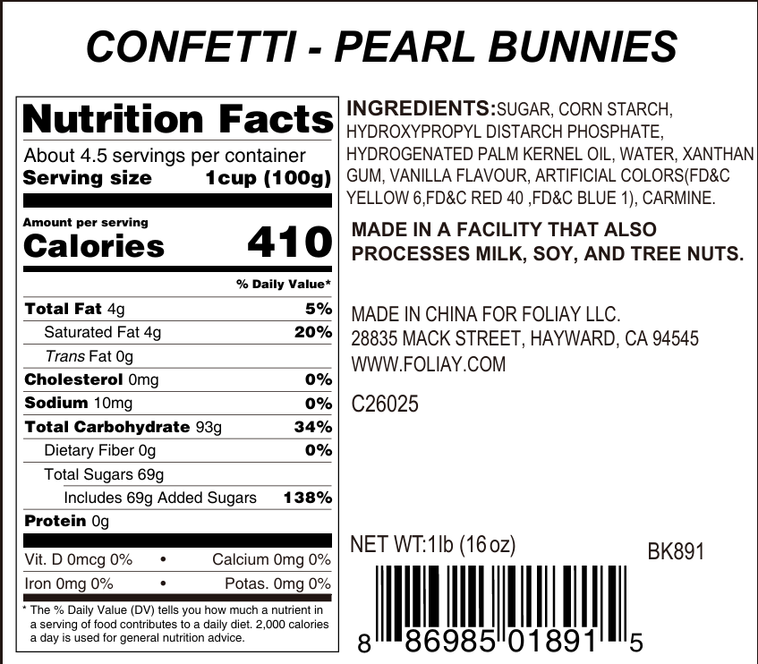 Pearl Bunnies Quin Sprinkles