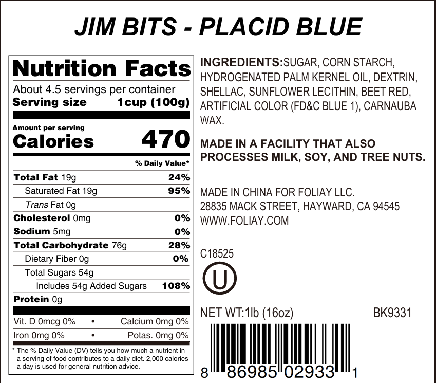 Placid Blue Jimmies Sprinkles