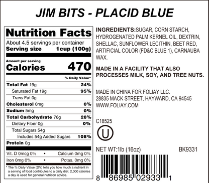 Placid Blue Jimmies Sprinkles