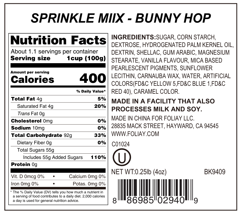 Bunny Hop Sprinkle Mix