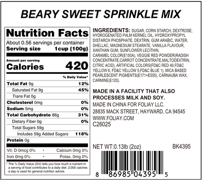 Beary Sweet Sprinkle Mix