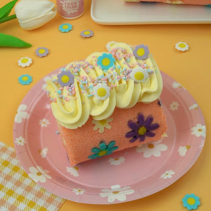 Purple Daisy Edible Cake Decoration