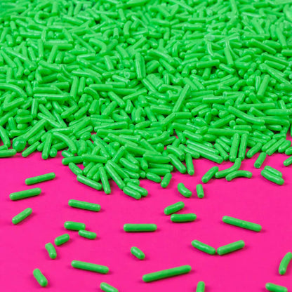 Neon Green Glow In The Dark Jimmies Sprinkles
