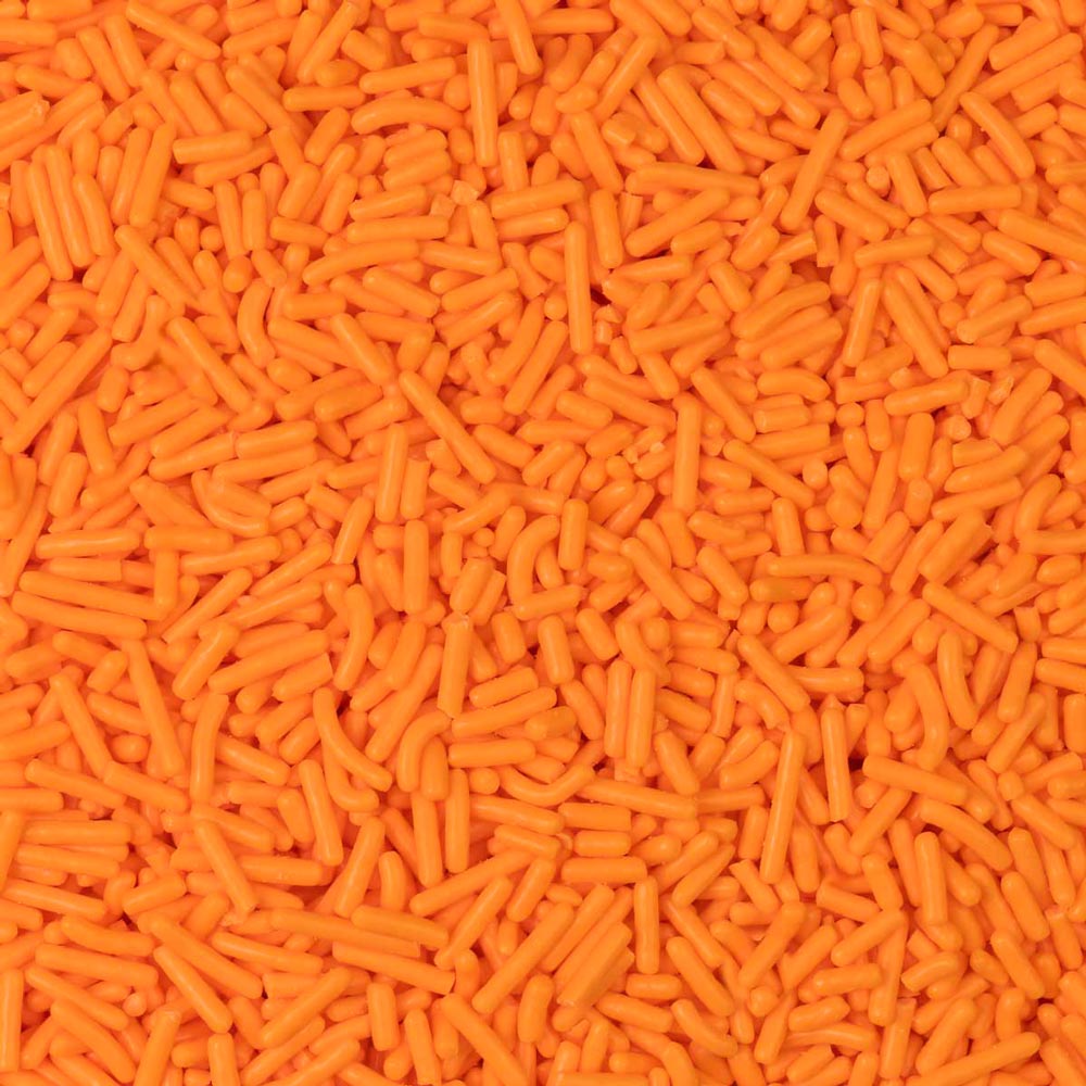 Neon Orange Glow In The Dark Jimmies Sprinkles