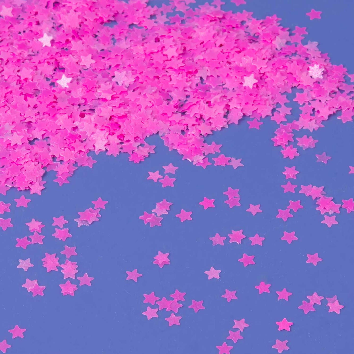 Glitter Neon Hot Pink Glow In The Dark Star