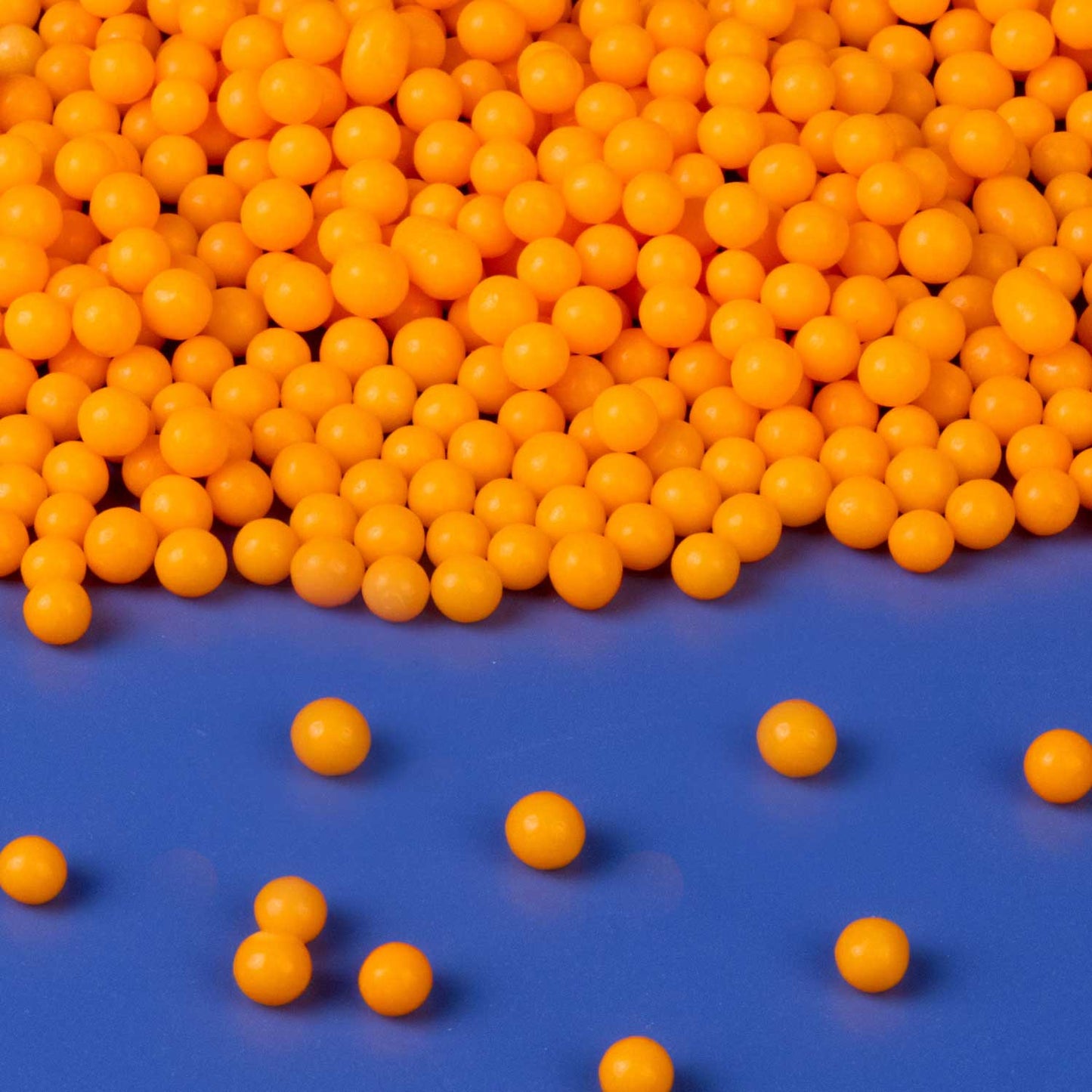 Neon Orange Glow In The Dark Sugar Pearls