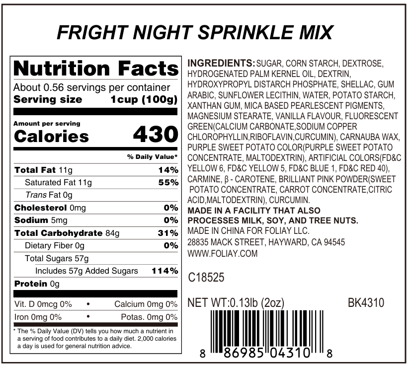 Fright Night Sprinkle Mix