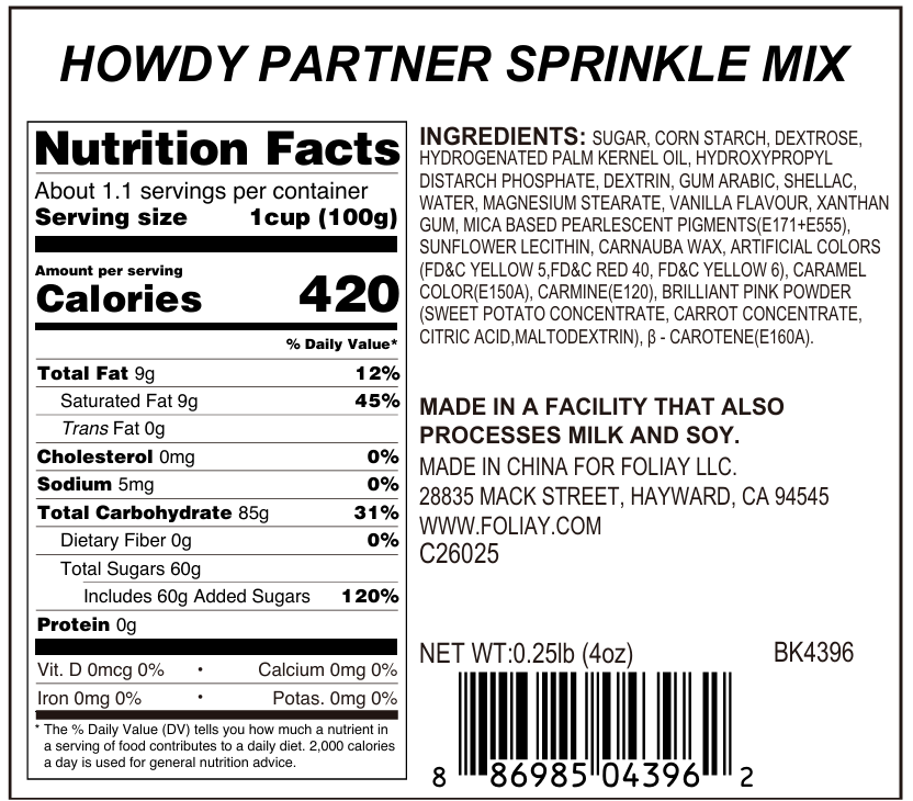 Howdy Partner Sprinkle Mix