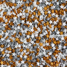 Load image into Gallery viewer, Multi Metallic Stars Quin Sprinkles
