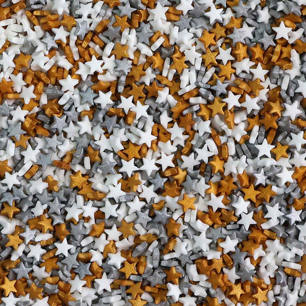 Multi Metallic Stars Quin Sprinkles