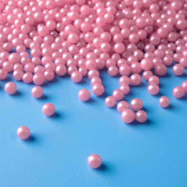 Pink Shimmer Sugar Pearls