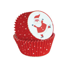 Load image into Gallery viewer, Santa Claus Standard Cupcake Liners - 25 Count
