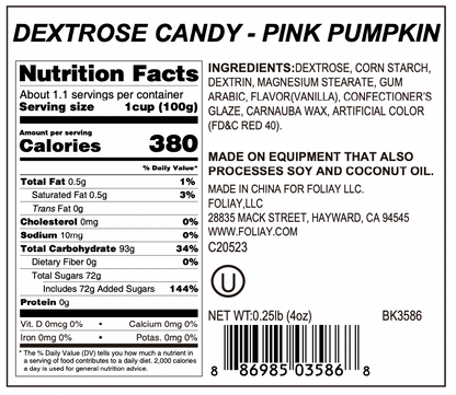 Pink Pumpkin Candy Sprinkles