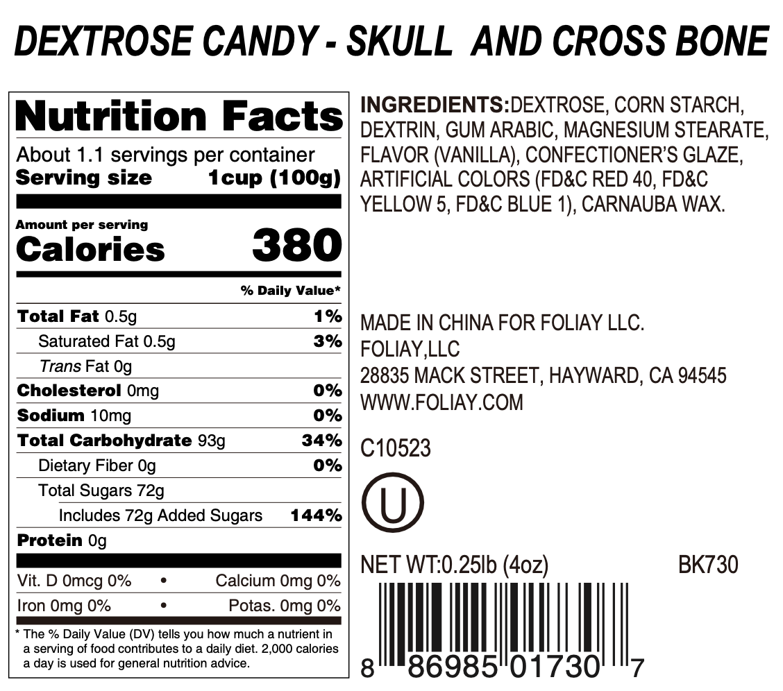 Skulls And Cross Bone Candy Sprinkles