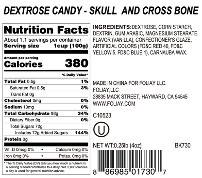 Skulls And Cross Bone Candy Sprinkles